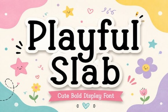 Playful Slab Font